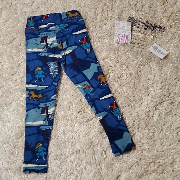 LULAROE Kids Christmas/Holiday Leggings - S/M - Picture 3 of 6